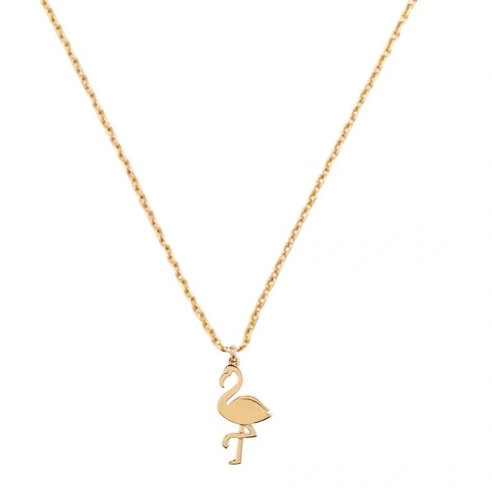 KATE SPADE • Gold Flamingo Pendant Necklace_4